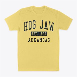 Hog Jaw Arkansas Classic Established Classic Dad T-Shirt