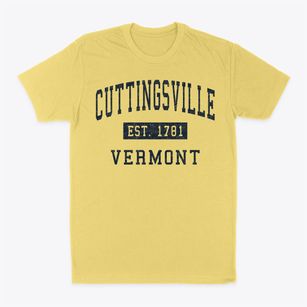 Cuttingsville Vermont Classic Established Classic Dad T-Shirt