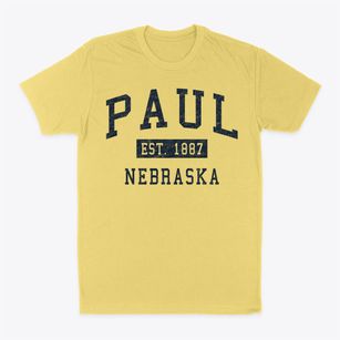 Paul Nebraska Classic Established Classic Dad T-Shirt