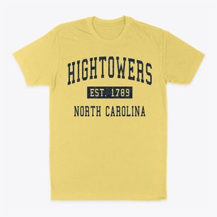 Hightowers North Carolina Classic Established Classic Dad T-Shirt