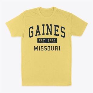 Gaines Missouri Classic Established Classic Dad T-Shirt