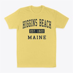 Higgins Beach Maine Classic Established Classic Dad T-Shirt