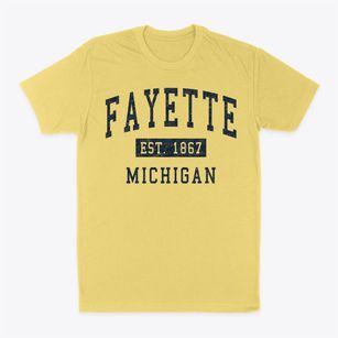 Fayette Michigan Classic Established Classic Dad T-Shirt