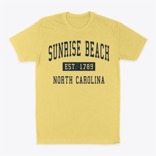 Sunrise Beach North Carolina Classic Established Classic Dad T-Shirt