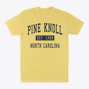 Pine Knoll North Carolina Classic Established Classic Dad T-Shirt