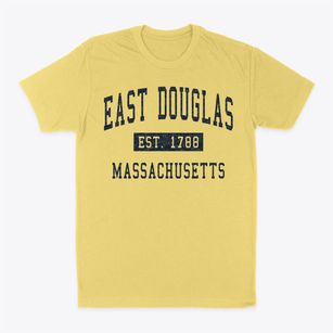 East Douglas Massachusetts Classic Established Classic Dad T-Shirt