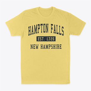 Hampton Falls New Hampshire Classic Established Classic Dad T-Shirt