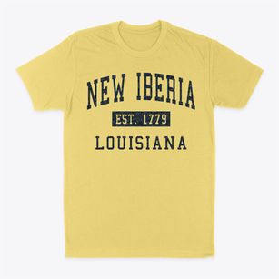 New Iberia Louisiana Classic Established Classic Dad T-Shirt