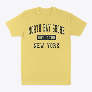 North Bay Shore New York Classic Established Classic Dad T-Shirt