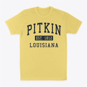 Pitkin Louisiana Classic Established Classic Dad T-Shirt