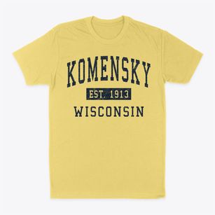 Komensky Wisconsin Classic Established Classic Dad T-Shirt