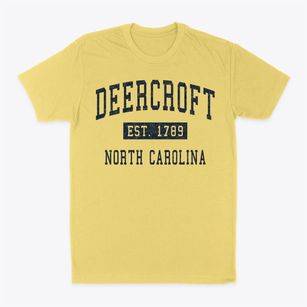 Deercroft North Carolina Classic Established Classic Dad T-Shirt