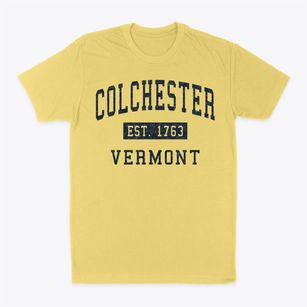 Colchester Vermont Classic Established Classic Dad T-Shirt