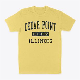 Cedar Point Illinois Classic Established Classic Dad T-Shirt
