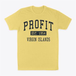 Profit Virgin Islands Classic Established Classic Dad T-Shirt