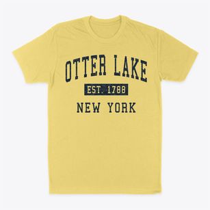 Otter Lake New York Classic Established Classic Dad T-Shirt