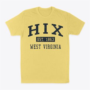Hix West Virginia Classic Established Classic Dad T-Shirt