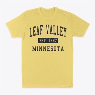 Leaf Valley Minnesota Classic Established Classic Dad T-Shirt