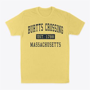 Burtts Crossing Massachusetts Classic Established Classic Dad T-Shirt