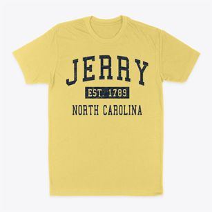 Jerry North Carolina Classic Established Classic Dad T-Shirt