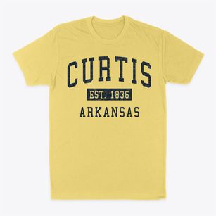 Curtis Arkansas Classic Established Classic Dad T-Shirt