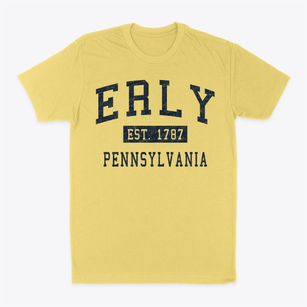 Erly Pennsylvania Classic Established Classic Dad T-Shirt