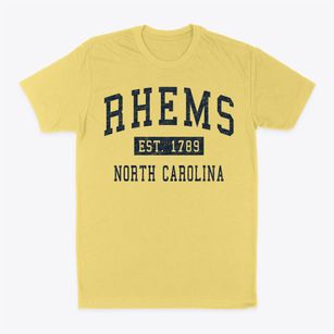 Rhems North Carolina Classic Established Classic Dad T-Shirt
