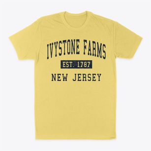 Ivystone Farms New Jersey Classic Established Classic Dad T-Shirt