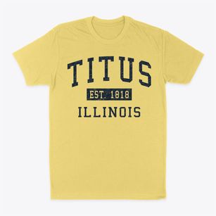 Titus Illinois Classic Established Classic Dad T-Shirt