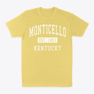 Monticello Kentucky Classic Established Classic Dad T-Shirt
