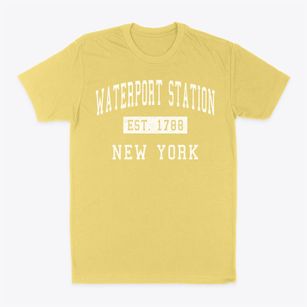 Waterport Station New York Classic Established Classic Dad T-Shirt