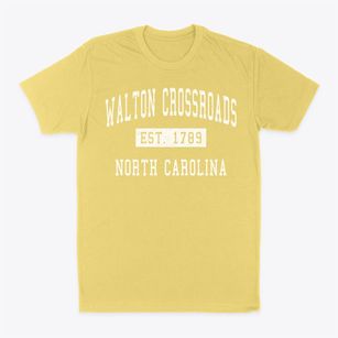 Walton Crossroads North Carolina Classic Established Classic Dad T-Shirt