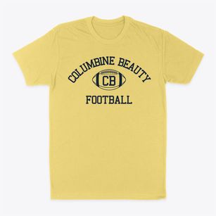 Columbine Beauty School Classic Football Classic Dad T-Shirt