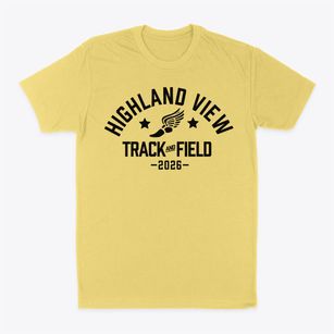Highland View Elementary School Track and Field Classic Dad T-Shirt