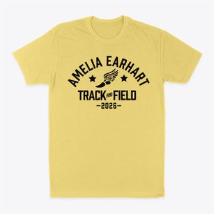 Amelia Earhart Middle School Track and Field Classic Dad T-Shirt