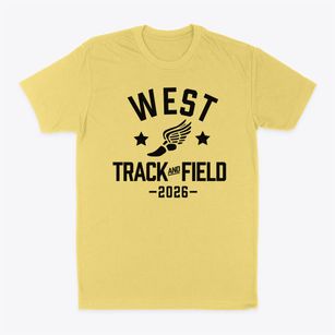 West Junior High School Track and Field Classic Dad T-Shirt