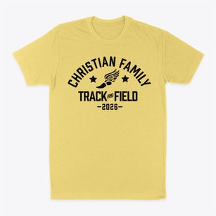 Christian Family Academy Track and Field Classic Dad T-Shirt