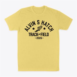 Alvin S Hatch Elementary School Track and Field Classic Dad T-Shirt