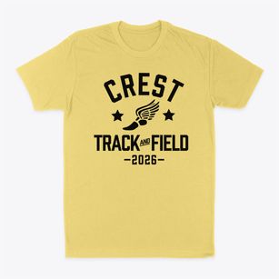 Crest Middle School Track and Field Classic Dad T-Shirt