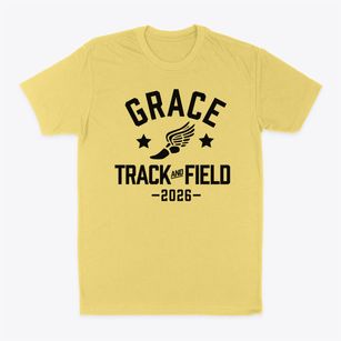 Grace School Track and Field Classic Dad T-Shirt