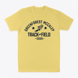 Greenforest Mccalep Christian Academy Track and Field Classic Dad T-Shirt
