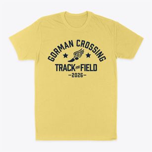 Gorman Crossing Elementary School Track and Field Classic Dad T-Shirt