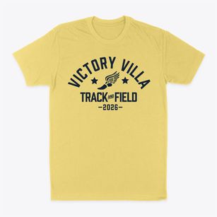 Victory Villa Elementary School Track and Field Classic Dad T-Shirt