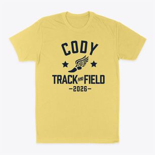 Cody High School Track and Field Classic Dad T-Shirt