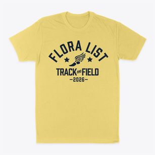 Flora List School Track and Field Classic Dad T-Shirt