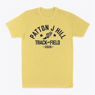 Patton J Hill Elementary School Track and Field Classic Dad T-Shirt