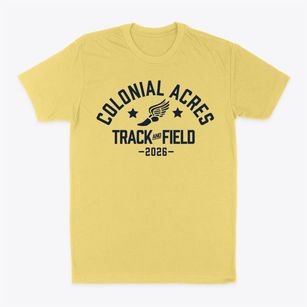 Colonial Acres Elementary School Track and Field Classic Dad T-Shirt