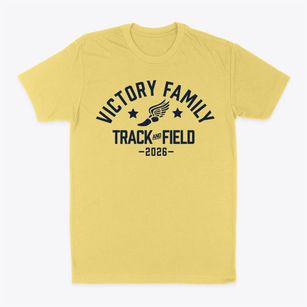 Victory Family School Track and Field Classic Dad T-Shirt