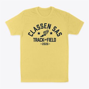 Classen School Of Advanced Studies Track and Field Classic Dad T-Shirt