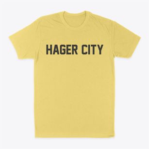 Hager City Wisconsin Classic Block Classic Dad T-Shirt